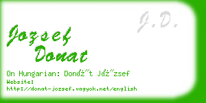 jozsef donat business card